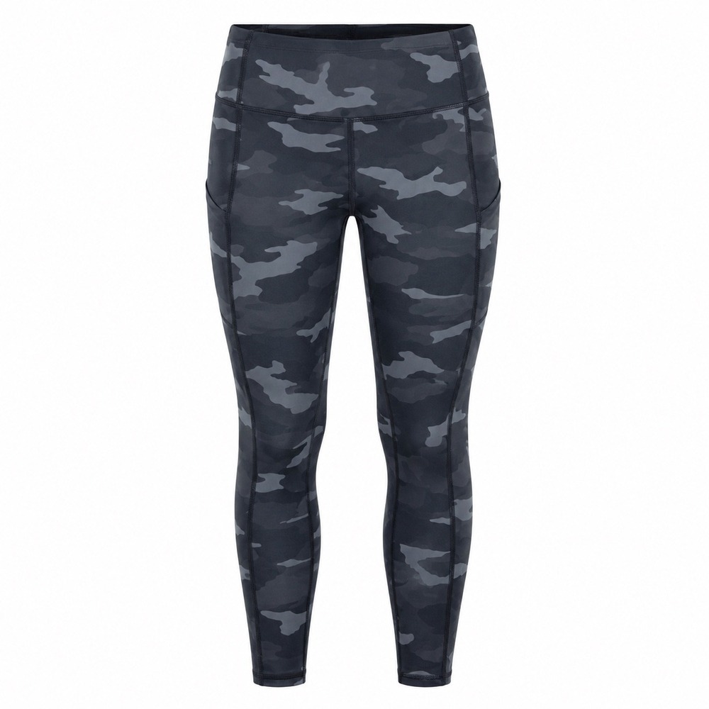 Athleta contender Camo capri Leggings Gray Black‎ Medium pants running yoga gym
